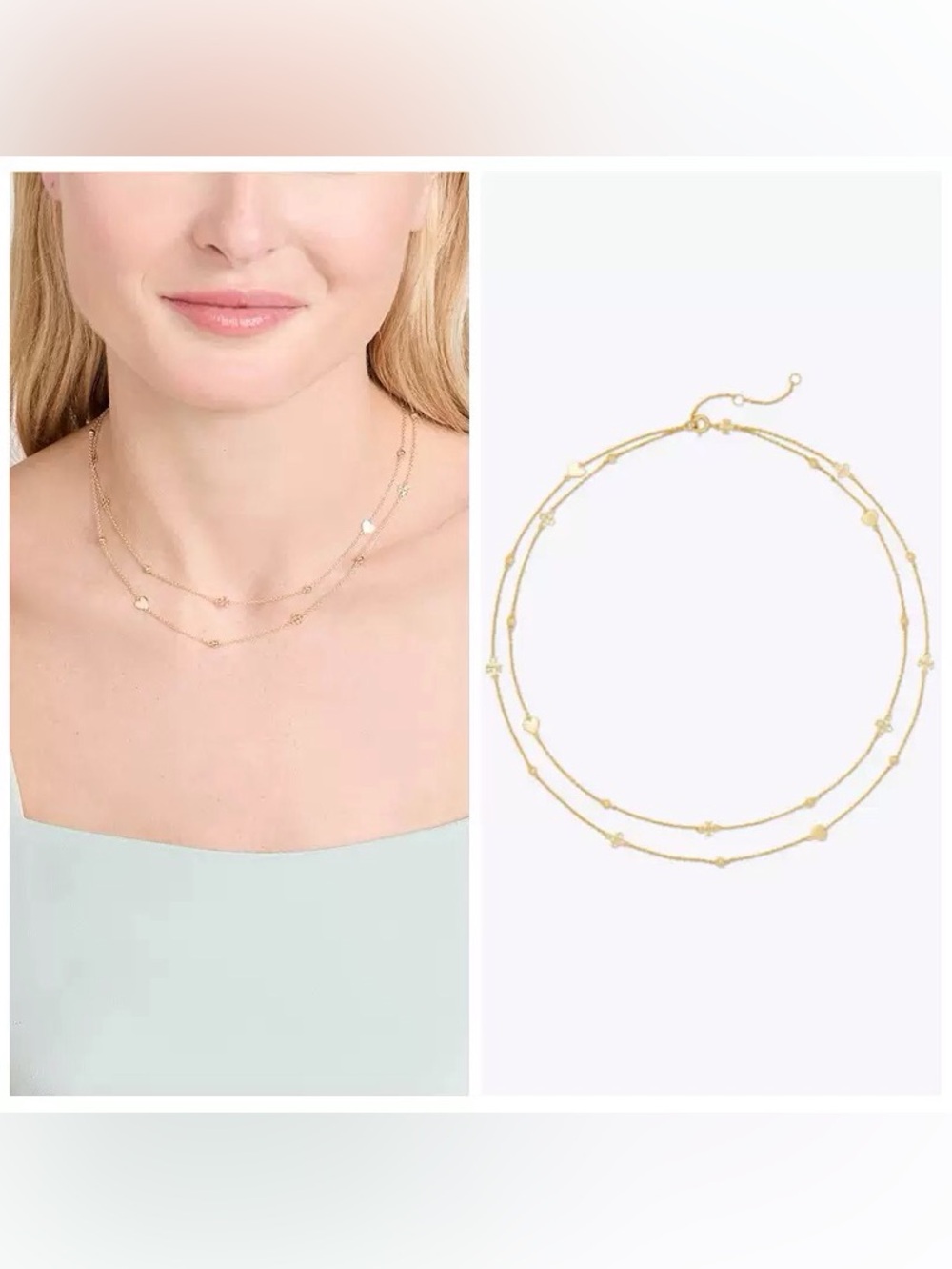 NWOT Tory Burch Kira Layered Necklaces